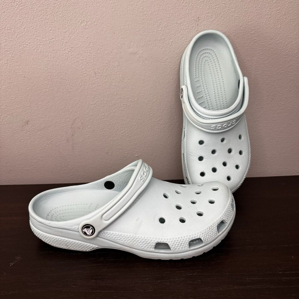Crocs Classic Clog Light Blue Unisex Men 9 Women 11 M9 W11 Slip On Water Shoes